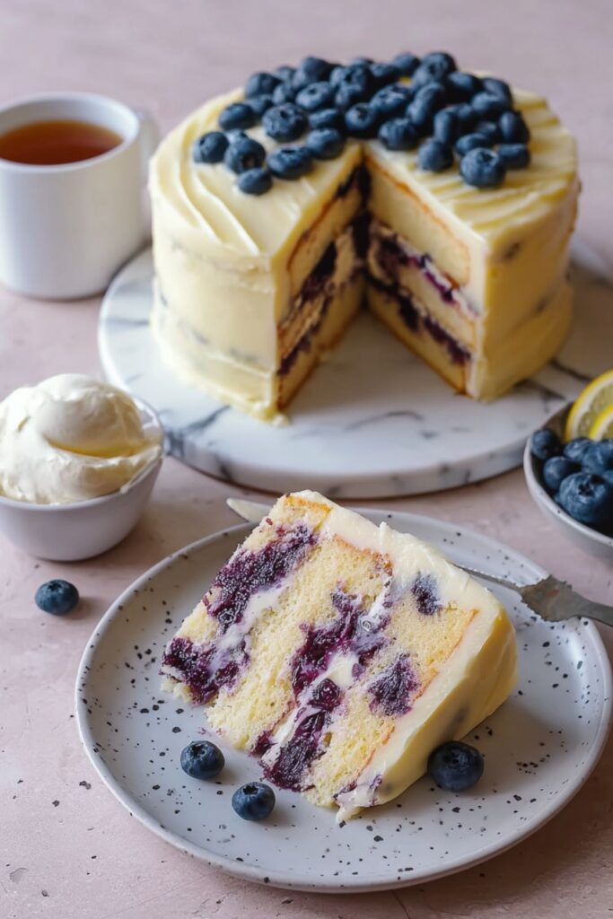 Delia Smith Lemon and Blueberry Cake Recipe
