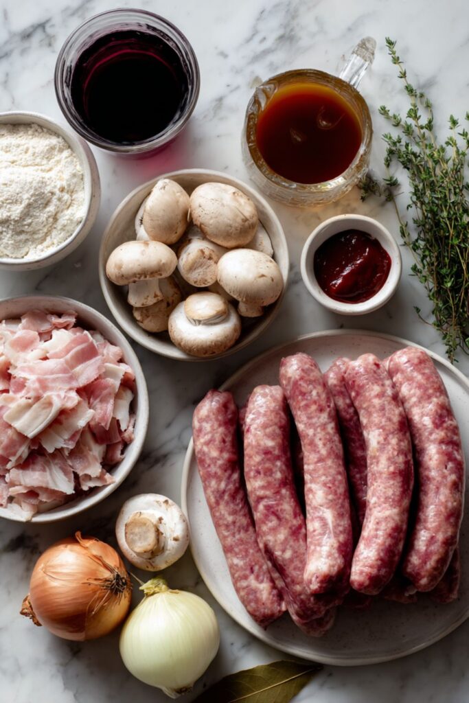 Delia Smith Sausage Casserole Red Wine Recipe