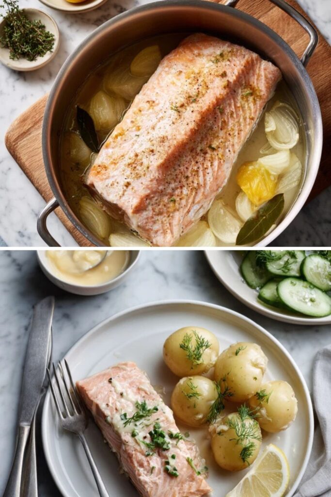 Delia Smith​ Whole Poached Salmon Recipe