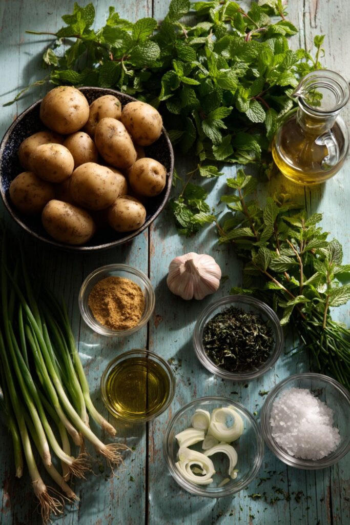 Delia Smith New Potato Salad With Mint And Chives Recipe