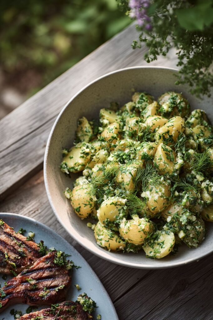 Delia Smith New Potato Salad With Mint And Chives Recipe