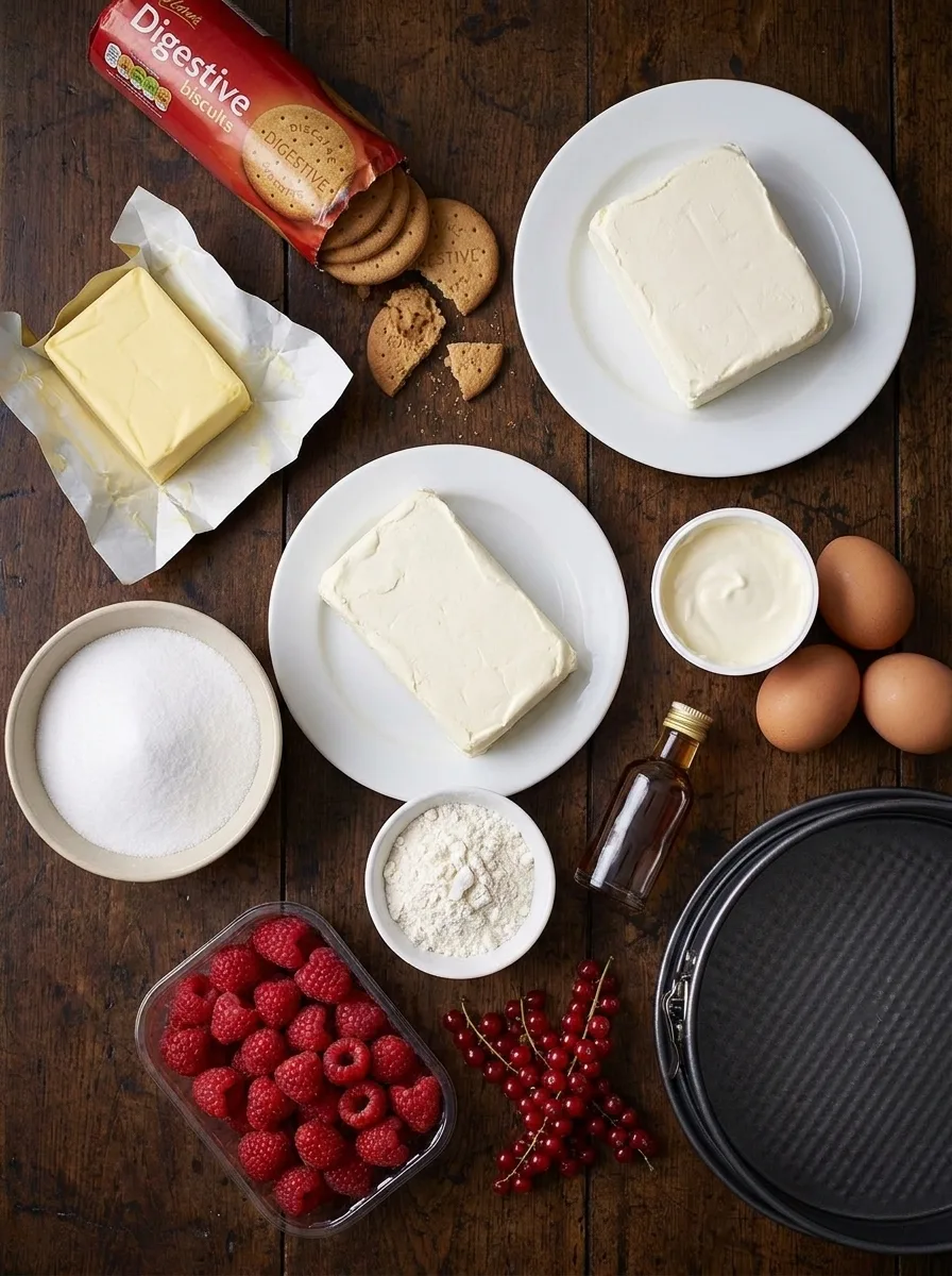 Vanilla cheesecake ingredients