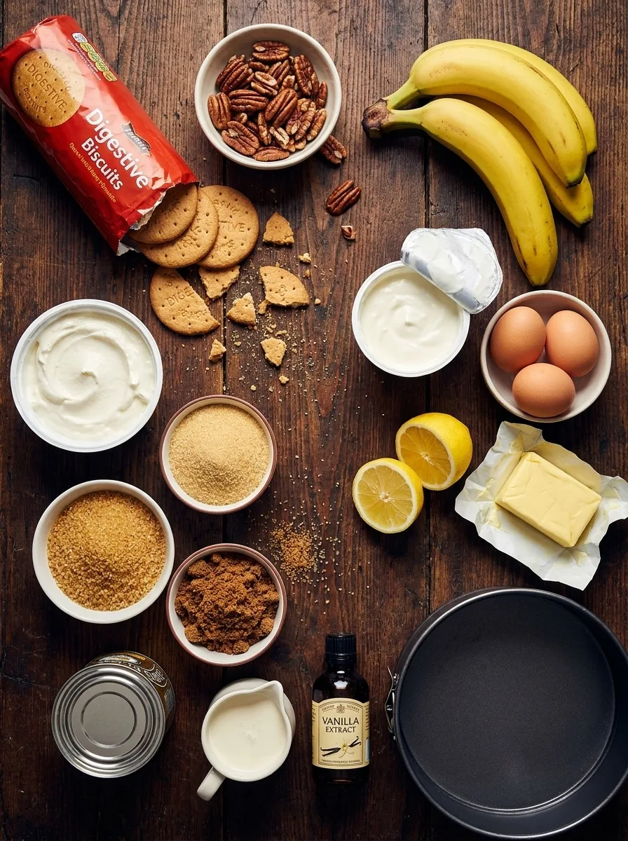 Banoffee cheesecake ingredients