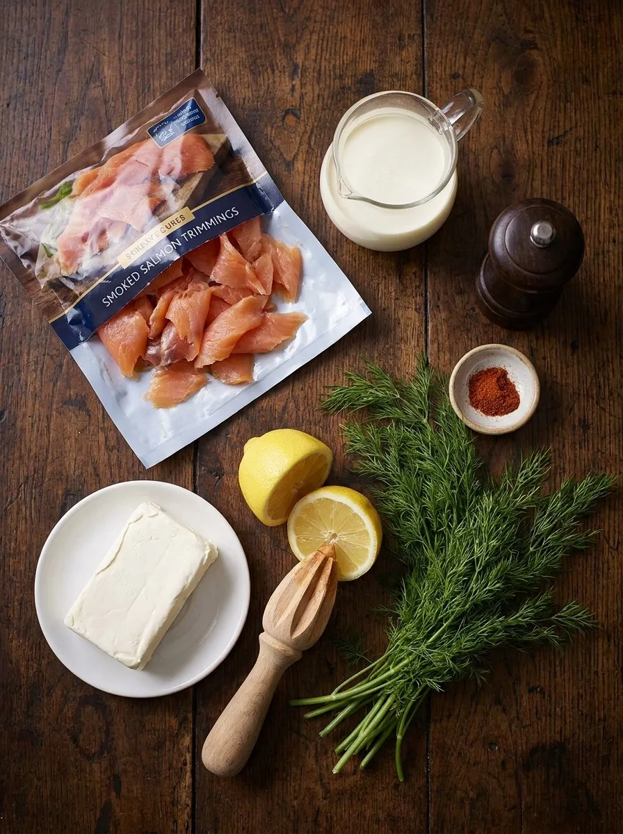 Salmon mousse ingredients