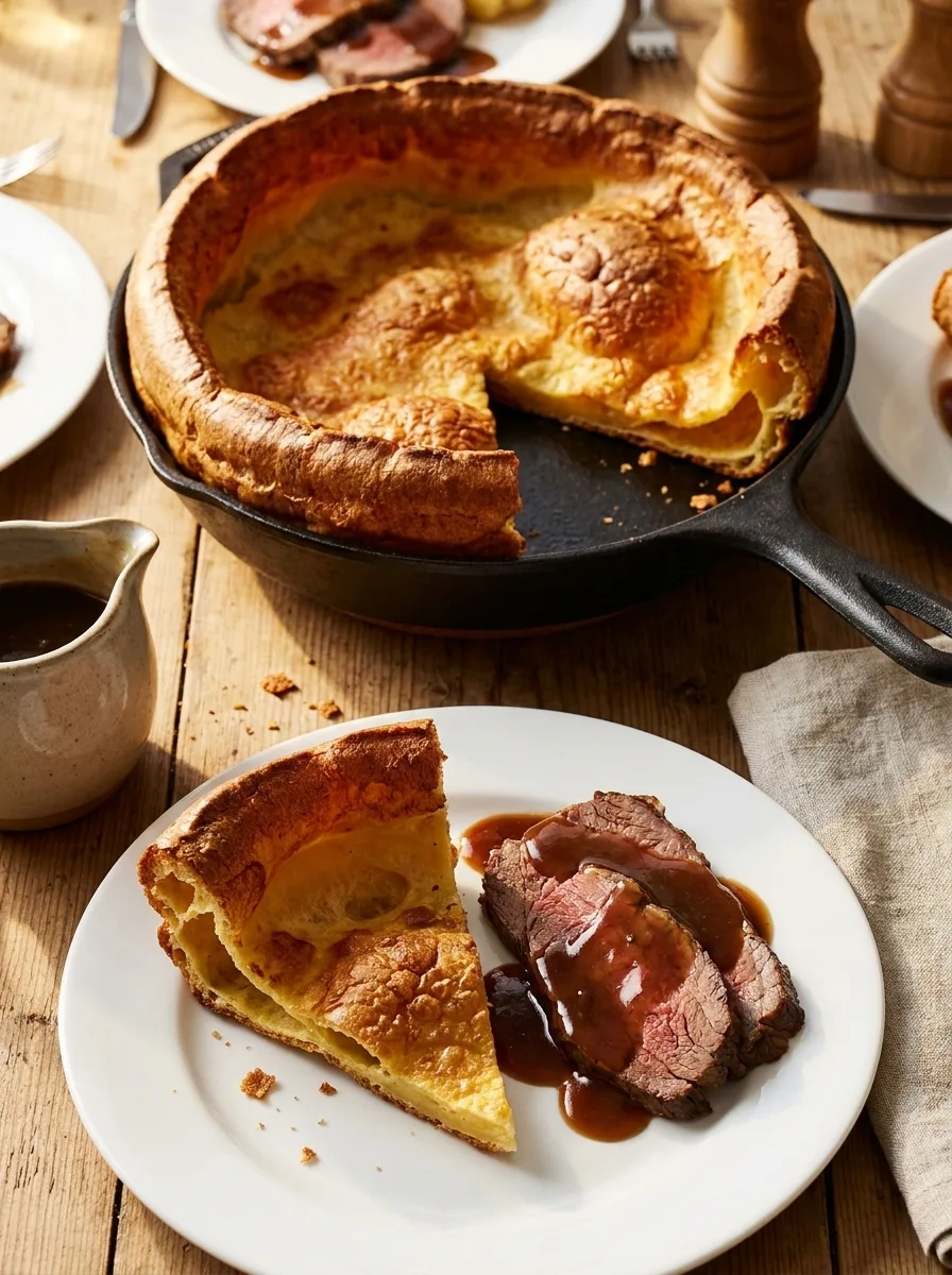 Delia Smith Yorkshire puddings for 4 served