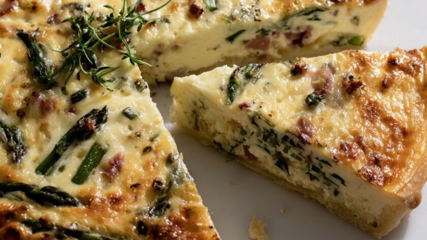 Delia Smith Asparagus and Bacon Quiche Recipe