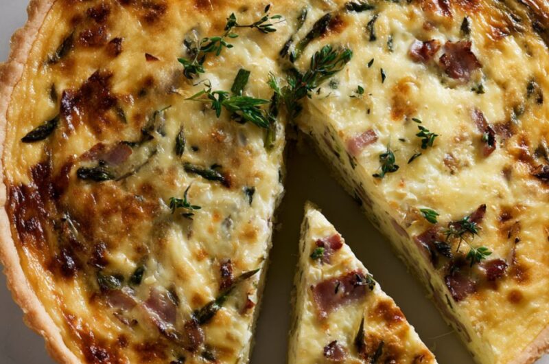 Delia Smith Asparagus and Bacon Quiche Recipe