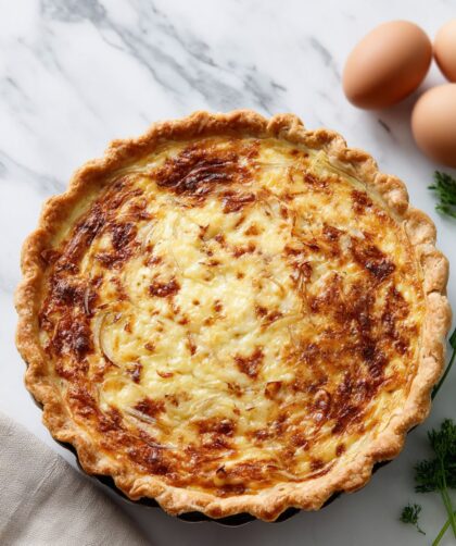 Delia Smith Cheese and Onion Quiche Recipe