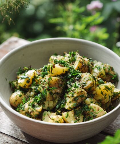 Delia Smith New Potato Salad With Mint And Chives Recipe