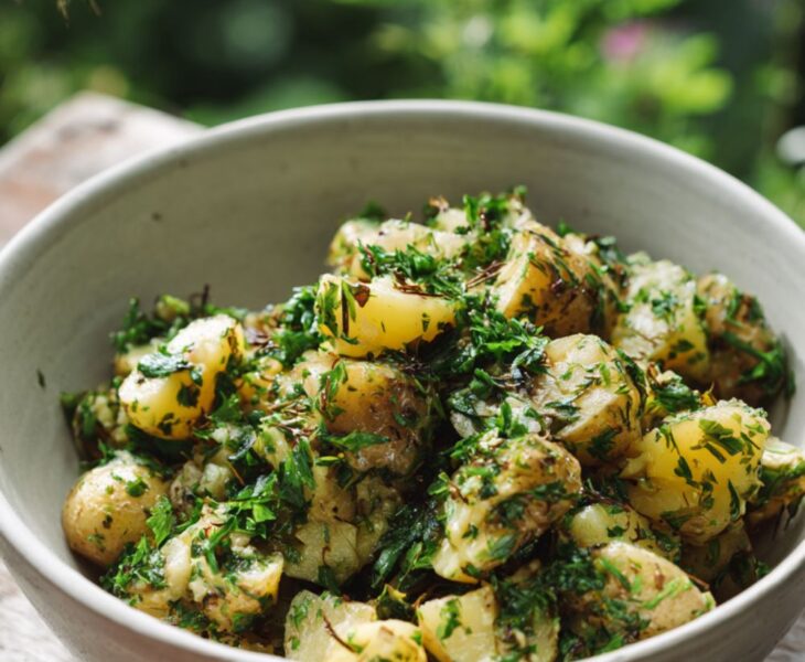 Delia Smith New Potato Salad With Mint And Chives Recipe