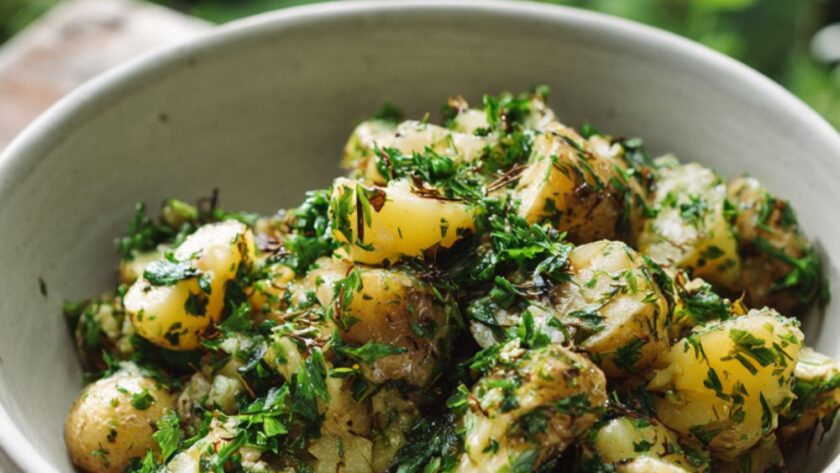 Delia Smith New Potato Salad With Mint And Chives Recipe