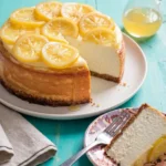 Delia Smith lemon ricotta cheesecake with confit lemon slices