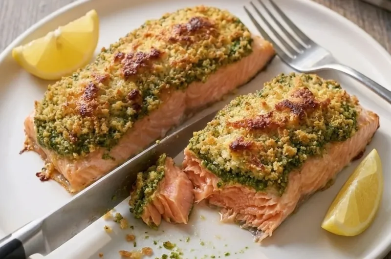 Delia Smith Pesto Crusted Salmon Recipe