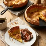 Delia Smith Yorkshire pudding for 8 served with roast beef and gravy